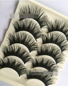 False eyelashes, thick cross section, five pairs of eyelashes False eyelashes, thick cross section, five pairs of eyelashes
